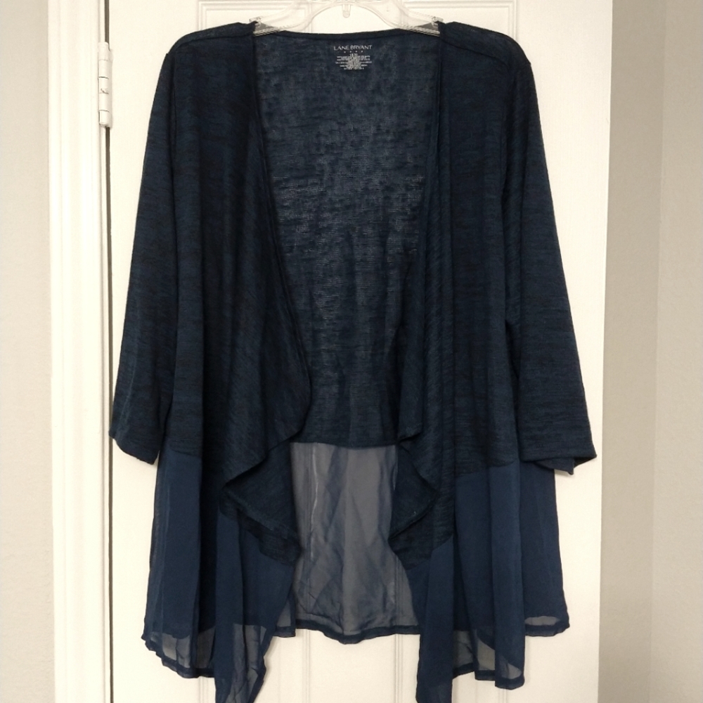 Navy drape cardigan